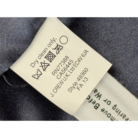 J.Crew Stadium Cloth Nello Gori Wool Peacoat Gold Crest Buttons Size 2 49360 - Picture 8 of 10